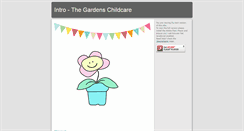 Desktop Screenshot of gardenschildcare.co.uk